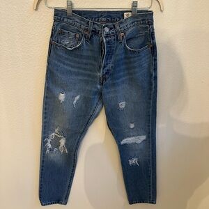 Levi’s 501 distressed